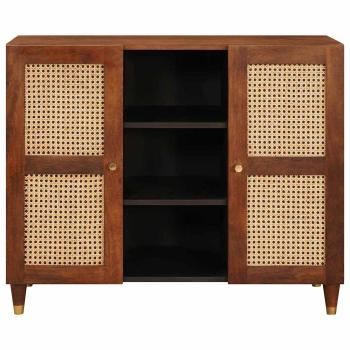 Medienlagerungsschränke & Regale mit Regal mit Speicher mit Tür Braun