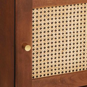 Medienlagerungsschränke & Regale mit Regal mit Speicher mit Tür Braun