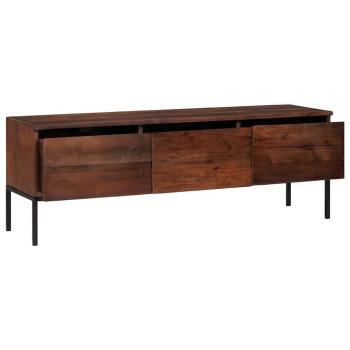 ARDEBO.de - Medienlagerungsschränke & Regale Honigbraun Akazie Massivholz