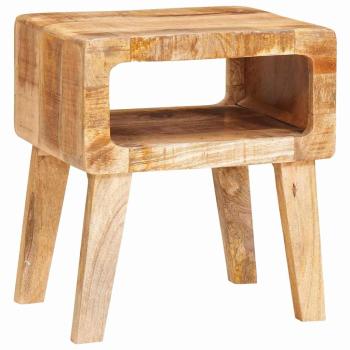 Beistelltische mit Regal 40 x 32 x 46 cm massives Mangoholz