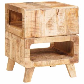 ARDEBO.de - Beistelltische Braun 40 x 40 x 49 cm massives Mangoholz
