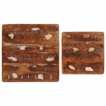 Beistelltische Mehrfarbig recyceltes Massivholz