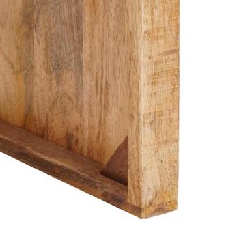 Beistelltische 3 pcs Braun massives Mangoholz