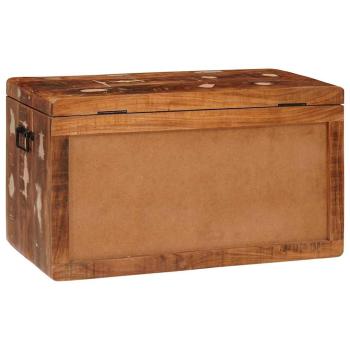 Aufbewahrungsbox 70 x 35 x 40 cm recyceltes Massivholz