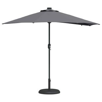Gartenparasol Anthrazit 294 x 150 x 223 cm Stoff