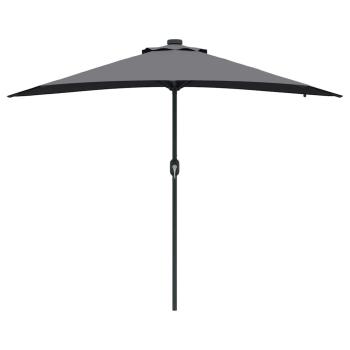 Gartenparasol Anthrazit 294 x 150 x 223 cm Stoff