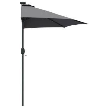 Gartenparasol Anthrazit 294 x 150 x 223 cm Stoff