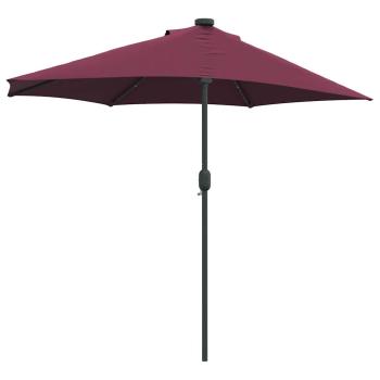 Gartenparasol Bordeauxrot 294 x 150 x 223 cm Stoff