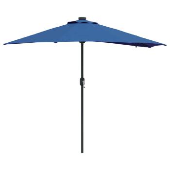 Gartenparasol Blau 294 x 150 x 223 cm Stoff