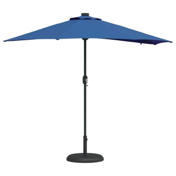 Gartenparasol Blau 294 x 150 x 223 cm Stoff