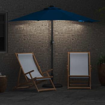 Gartenparasol Blau 294 x 150 x 223 cm Stoff
