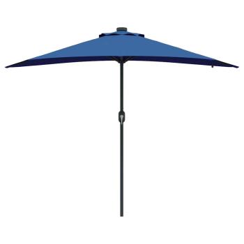 Gartenparasol Blau 294 x 150 x 223 cm Stoff