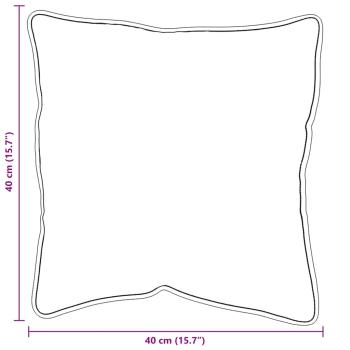 Kopfkissen 2 Stk. 41 x 41 x 20 cm Baumwolle und Polyester Weiß