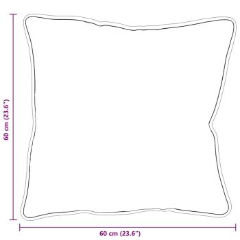 Kopfkissen 2 Stk. 60 x 60 x 20 cm Baumwolle und Polyester Weiß
