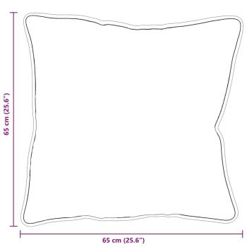 Kissen 2 pcs Weiß 65 x 65 cm
