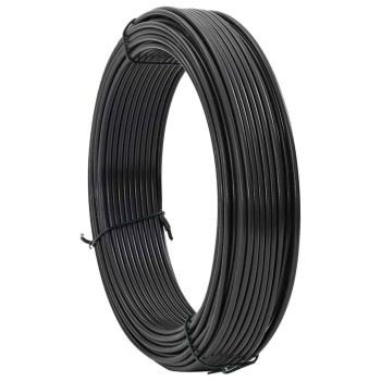 Zaunbindedraht Anthrazit 80 m PVC-beschichteter Stahl