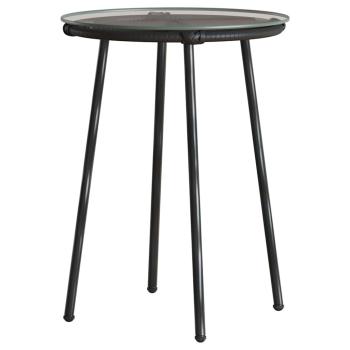 Garten Essgruppe 3 pcs Schwarz, Anthrazit 35 x 35 x 45 cm