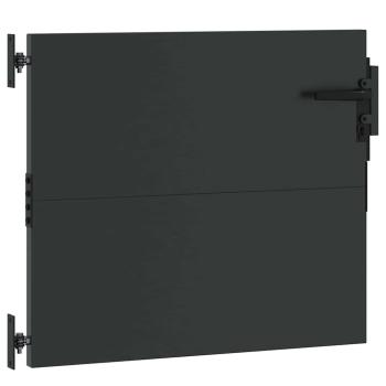 Gartentor Schwarz 105 x 100 cm Pulverbeschichteter Stahl