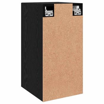 TV Einheit mit Regal Sonstiges mit Speicher mit Tür 2 pcs Schwarze Eiche Holzwerkstoff