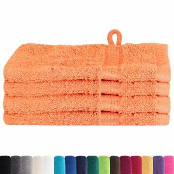 Waschhandschuhe 4 pcs Orange 15 x 21 cm Baumwolle