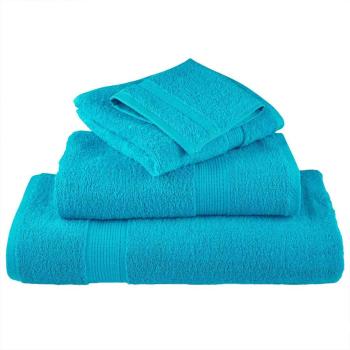 Waschhandschuhe 10 pcs Türkis 15 x 21 cm Baumwolle