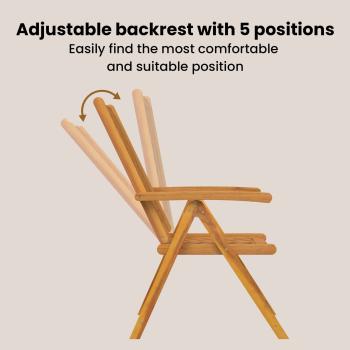 Garten Bistro Set 3 pcs Braun Akazie Massivholz