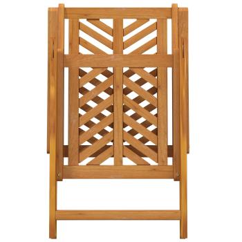 Garten Bistro Set 3 pcs Braun Akazie Massivholz