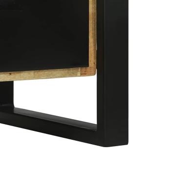 Badezimmermöbel Set mit Regal 2 pcs Braun Massives Mango-Holz