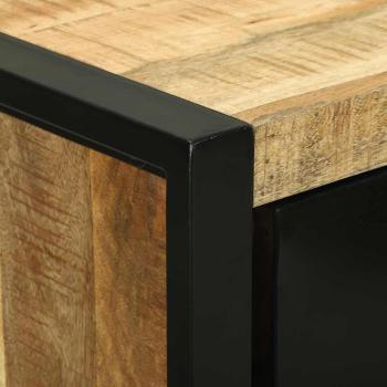 Badezimmermöbel Set mit Regal 2 pcs Braun Massives Mango-Holz