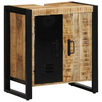 Badezimmermöbel Set mit Regal 2 pcs Braun Massives Mango-Holz
