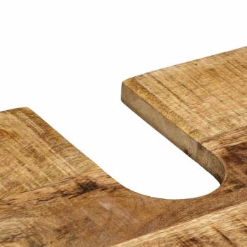 Badezimmermöbel Set mit Regal 2 pcs Braun Massives Mango-Holz