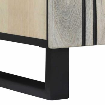 Badezimmermöbel Set mit Regal mit Speicher mit Tür mit Spiegel 2 pcs Weiß 62 x 33 x 58 cm