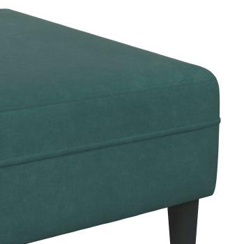 Samt Sofa mit Kissen mit Kissen 3 pcs Dunkelgrün 208 cm Samt