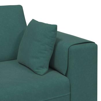 Samt Sofa mit Kissen mit Kissen 3 pcs Dunkelgrün 208 cm Samt
