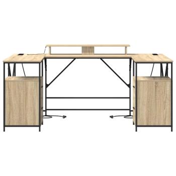 Schreibtisch Sonoma Eiche 182 x 101 x 87,5 cm Holzwerkstoff