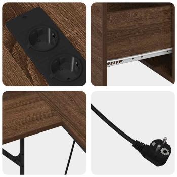 Schreibtisch Braun Eiche 182 x 101 x 87,5 cm Holzwerkstoff