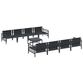 Garten-Sofa-Set mit Kissen mit Kissen 9 pcs Anthrazit 70 x 70.5 x 31.5 cm