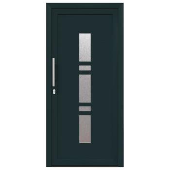 Haustür Anthrazit 98 x 208 cm PVC
