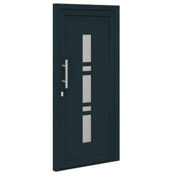 Haustür Anthrazit 108 x 208 cm PVC