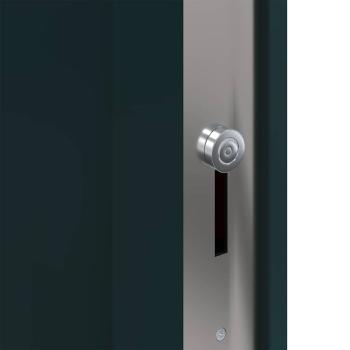 Haustür Anthrazit 98 x 208 cm PVC