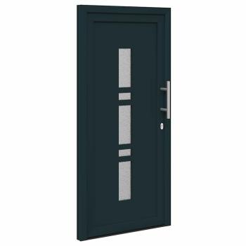 Haustür Anthrazit 108 x 208 cm PVC