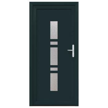 Haustür Anthrazit 88 x 200 cm PVC