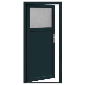 Haustür Anthrazit 98 x 198 cm PVC