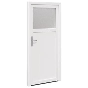 Haustür Weiß 88 x 198 cm PVC