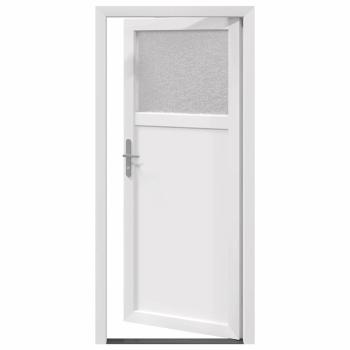 Haustür Weiß 88 x 198 cm PVC