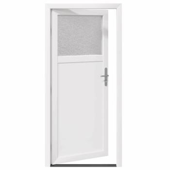 Haustür Weiß 88 x 198 cm PVC