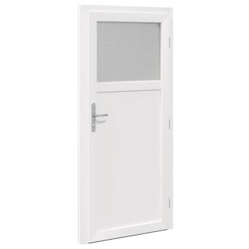 Haustür Weiß 88 x 198 cm PVC