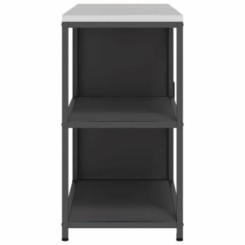 Küchenlager-Set mit Regal mit Speicher mit Tür Verstellbar 2 pcs Schwarz 150 x 50 x 92 cm