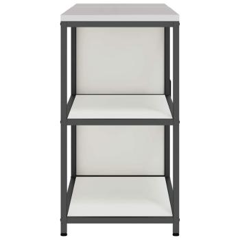 Küchenlager-Set 2 pcs Weiß 150 x 50 x 92 cm Kaltgewalzter Stahl