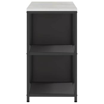 Küchenlager-Set mit Regal mit Speicher mit Tür Verstellbar 2 pcs Schwarz 120 x 50 x 92 cm